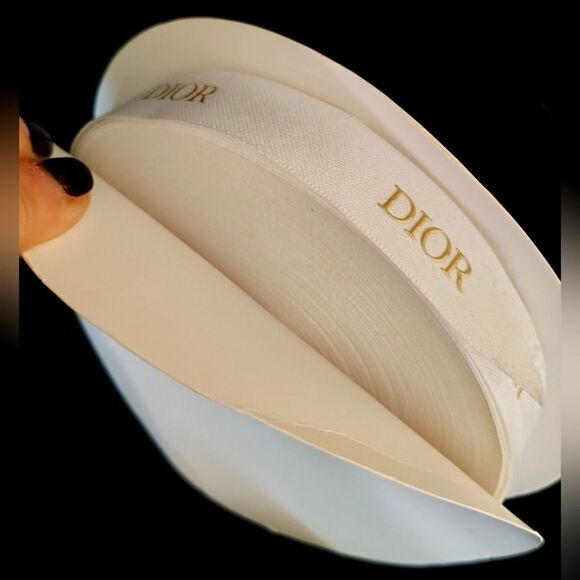 Dior White Ribbon Gold Logo Roll New - Picture 6 of 8